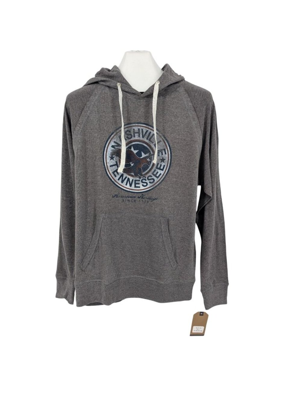 Nashville Tennessee Graphic Hoodie Pullover Americana Streetwear Casual Large
